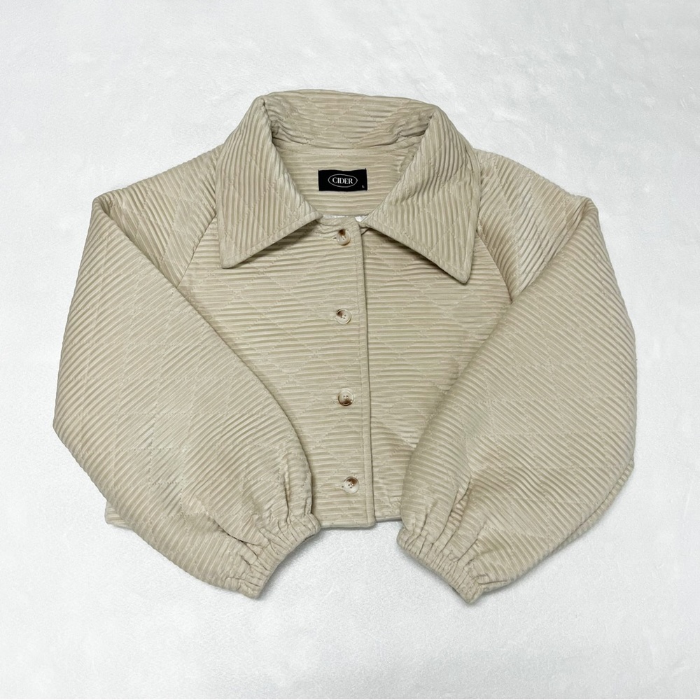 Cropped Soft Beige Coat